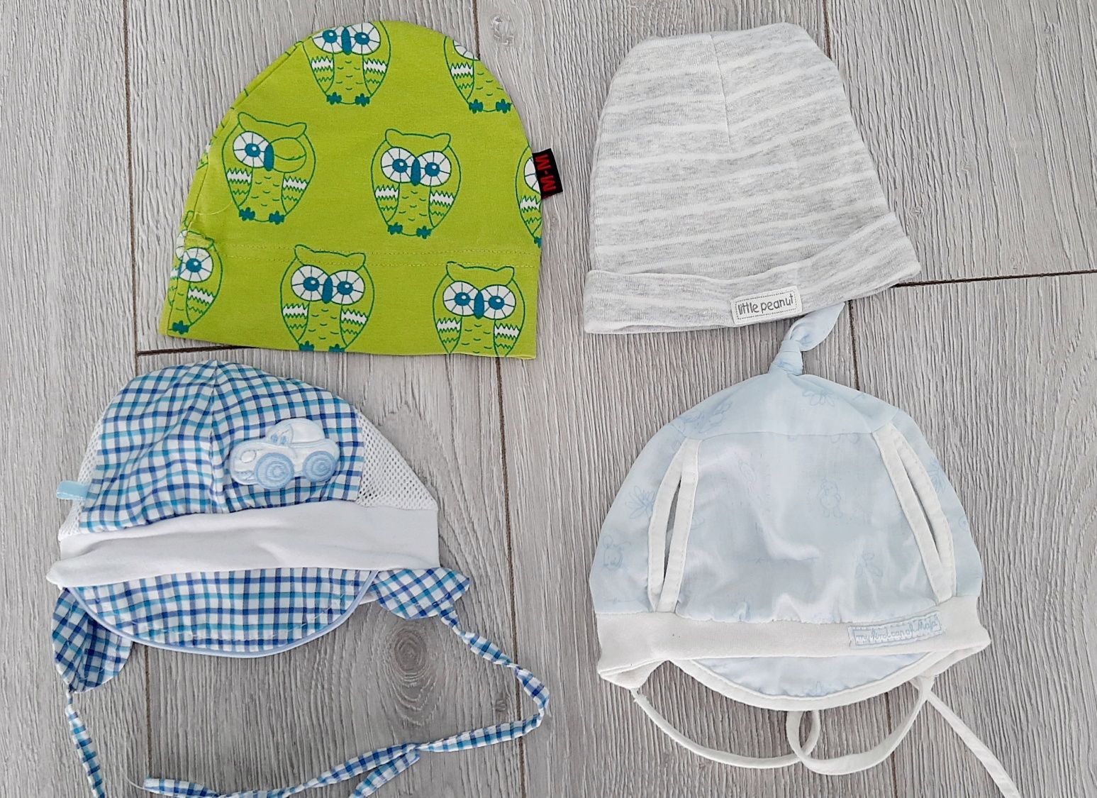 Czapeczki lato jesien 3-6m