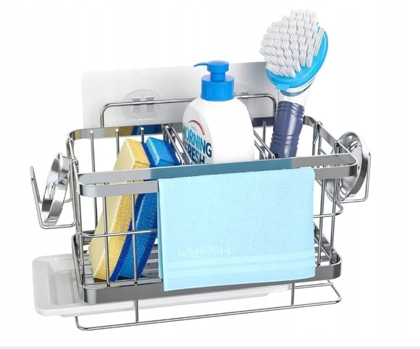 Organizer do zlewu srebrny HapiRm