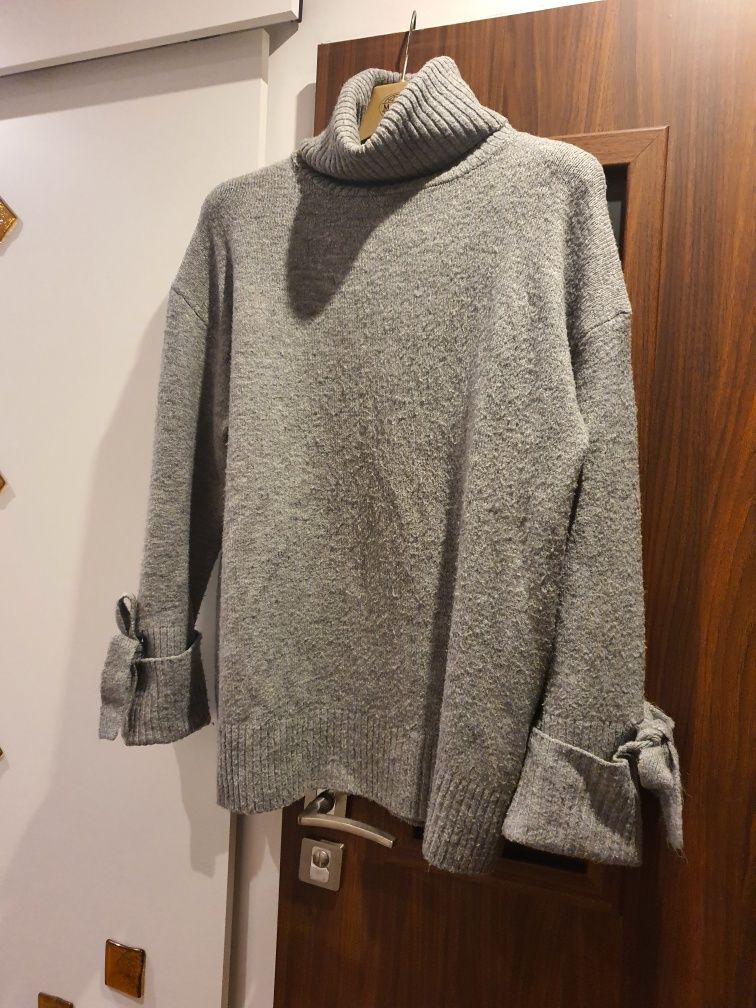 Zara golf szary oversize obszerny