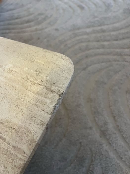 Stolik trawertynowy kamienny - trawertyn lata 70 80 vintage design