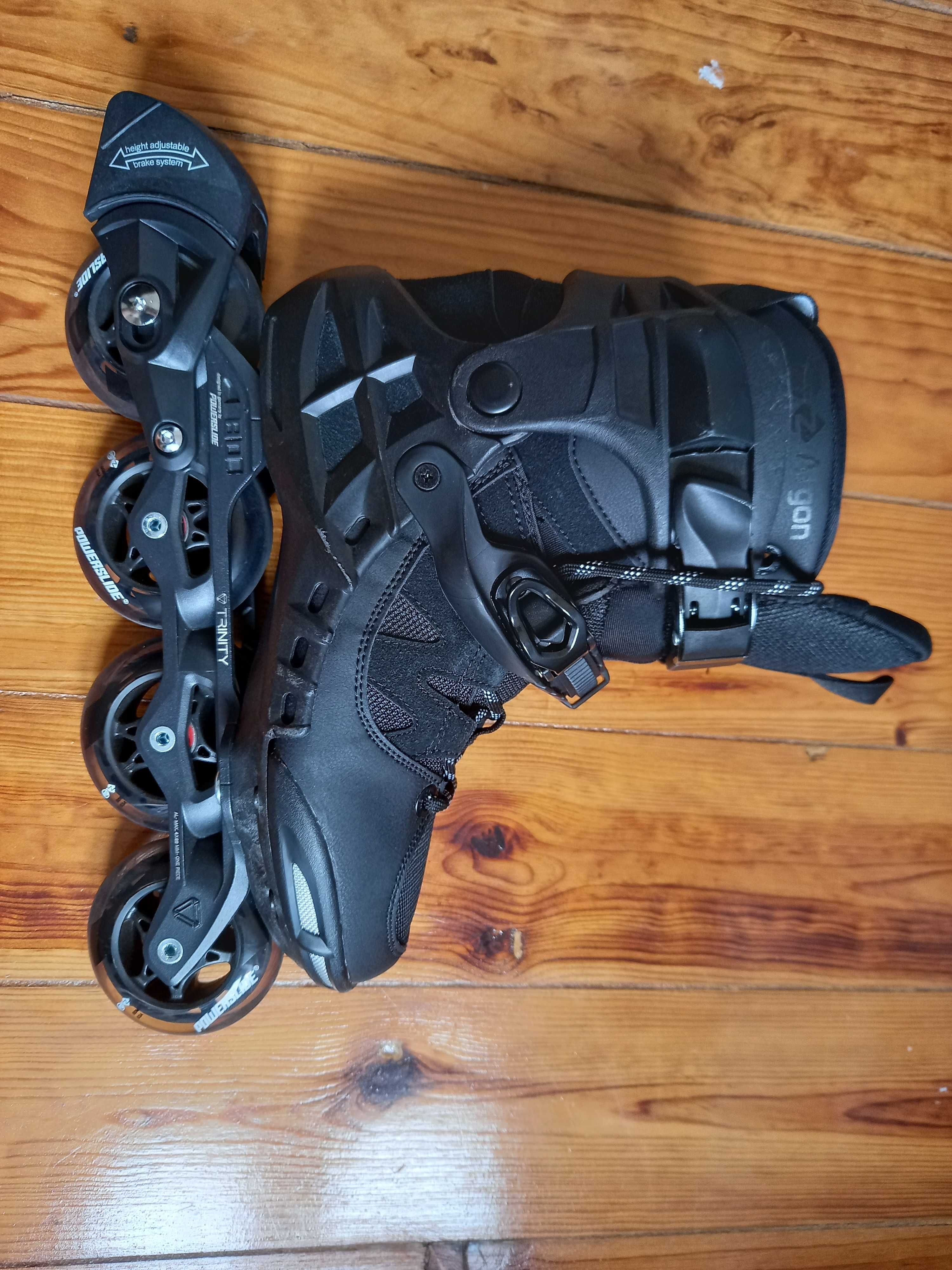 Patins em linha - Powerslide Phuzion Argon 80 preto | 41