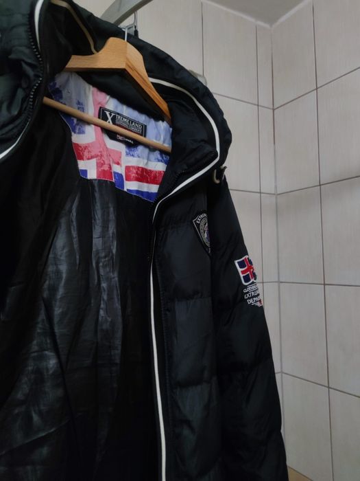 Kurtka płaszcz L Xtreme land field płaszczyk materiałowy męski zarny s