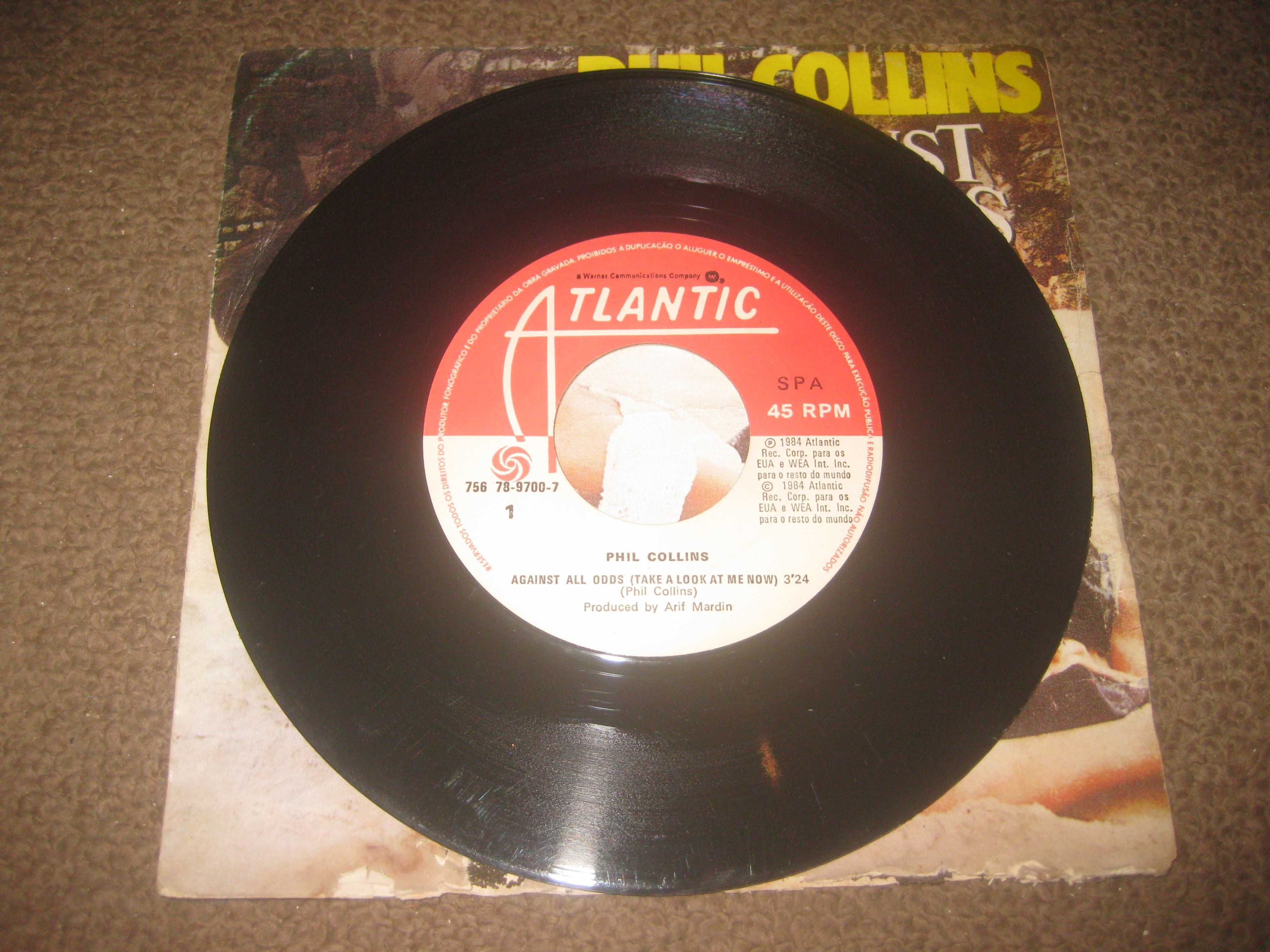 Vinil Single 45 rpm do Phil Collins "Against All Odds"