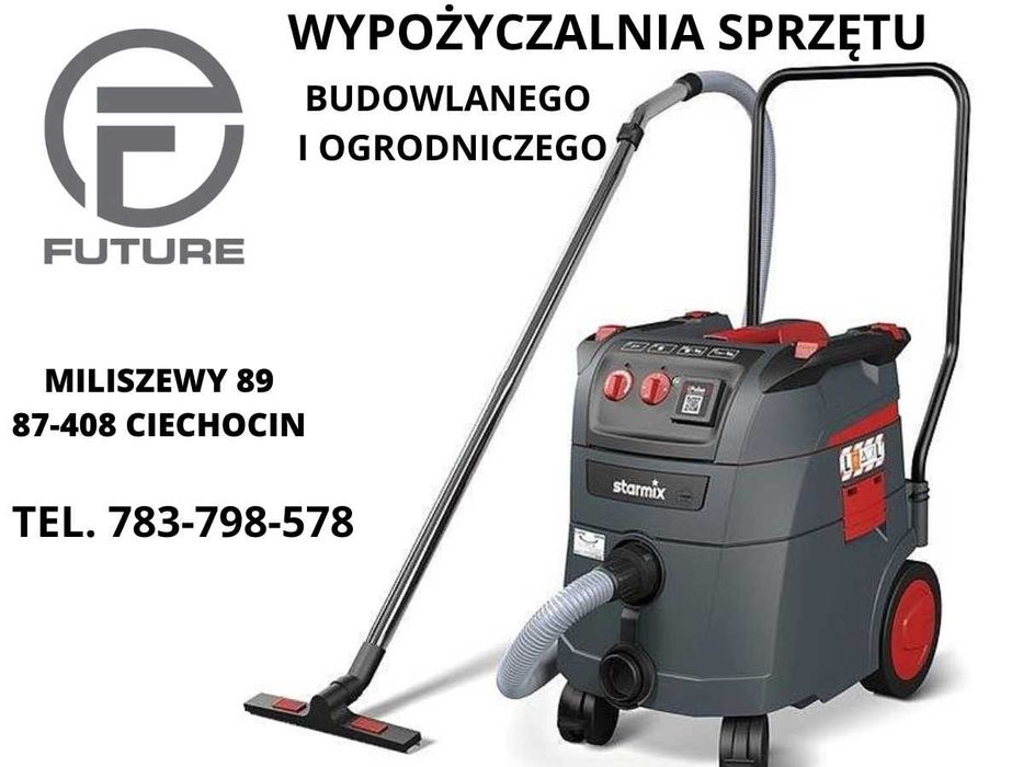 Odkurzacz przemysłowy budowlany Starmix wynajem