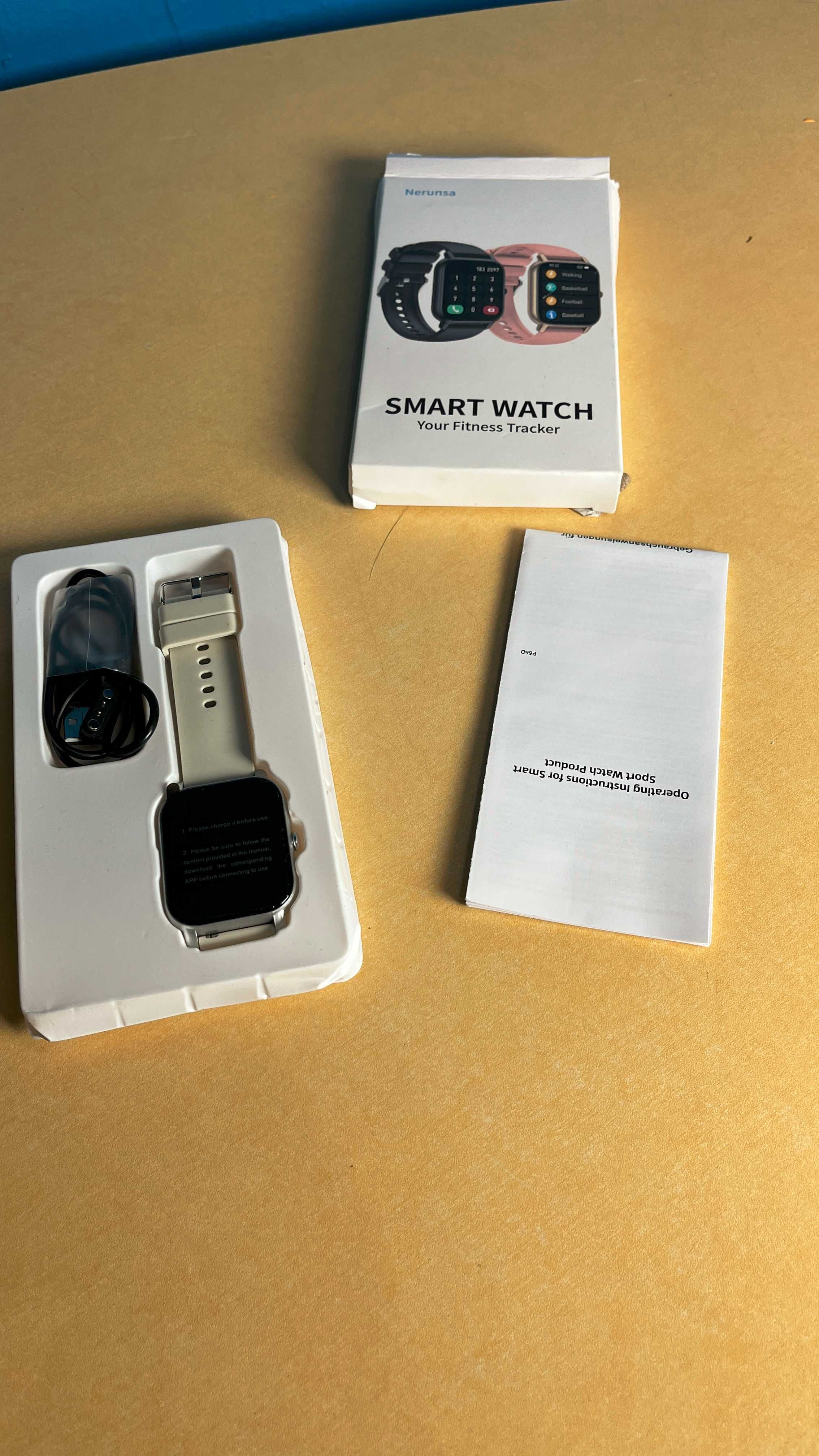 Smartwatch Zegarek, połączenia, IP68, tętno, sen, stoper NERUNSA spp71