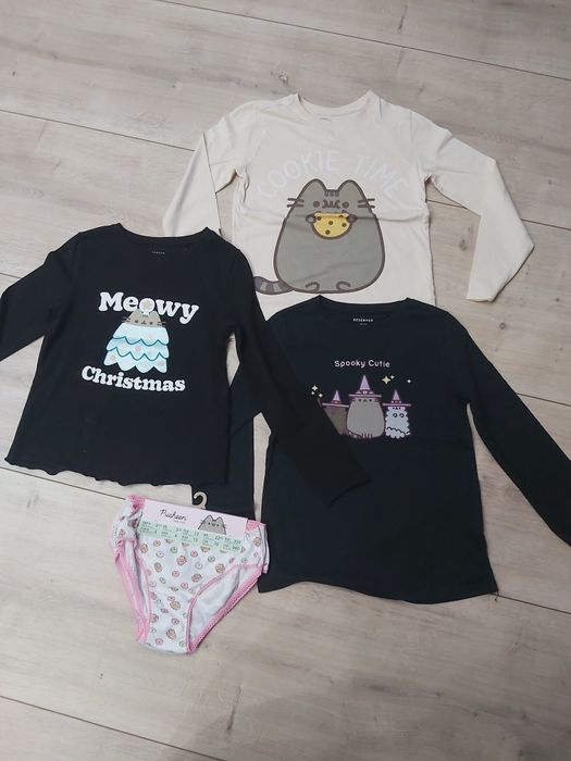 Kpl koszulka bluzka pusheen świateczna 134