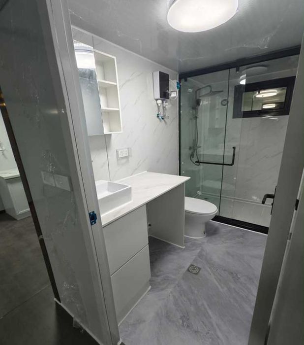 NOWY nowoczesny domek kontenerowy 21m2 ocieplany z modułową łazienką.