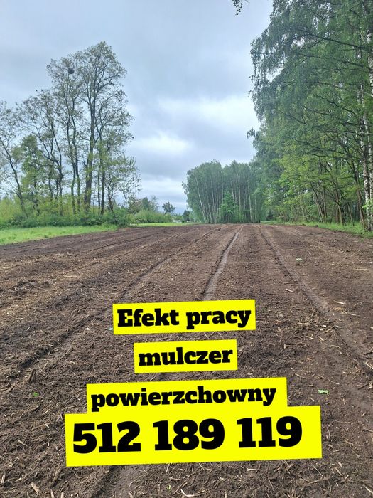 Czyszczenie działek mulczer leśny mulczer wgłębny mulczowanie