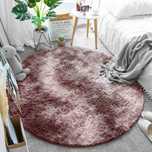 Dywan Okrągły Shaggy Ombre Strado 90X90 Ombrepurple (Różowy)