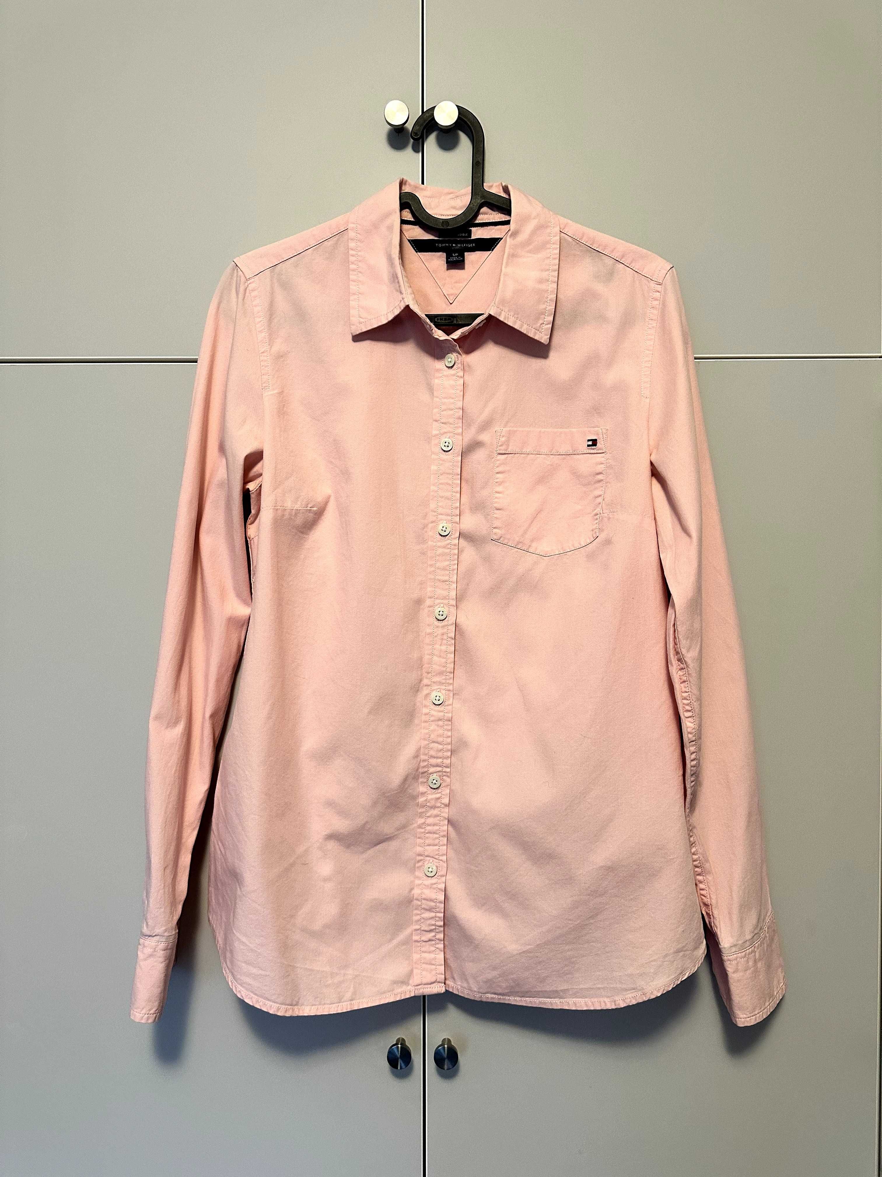 Koszula damska różowa taliowana Tommy Hilfiger S