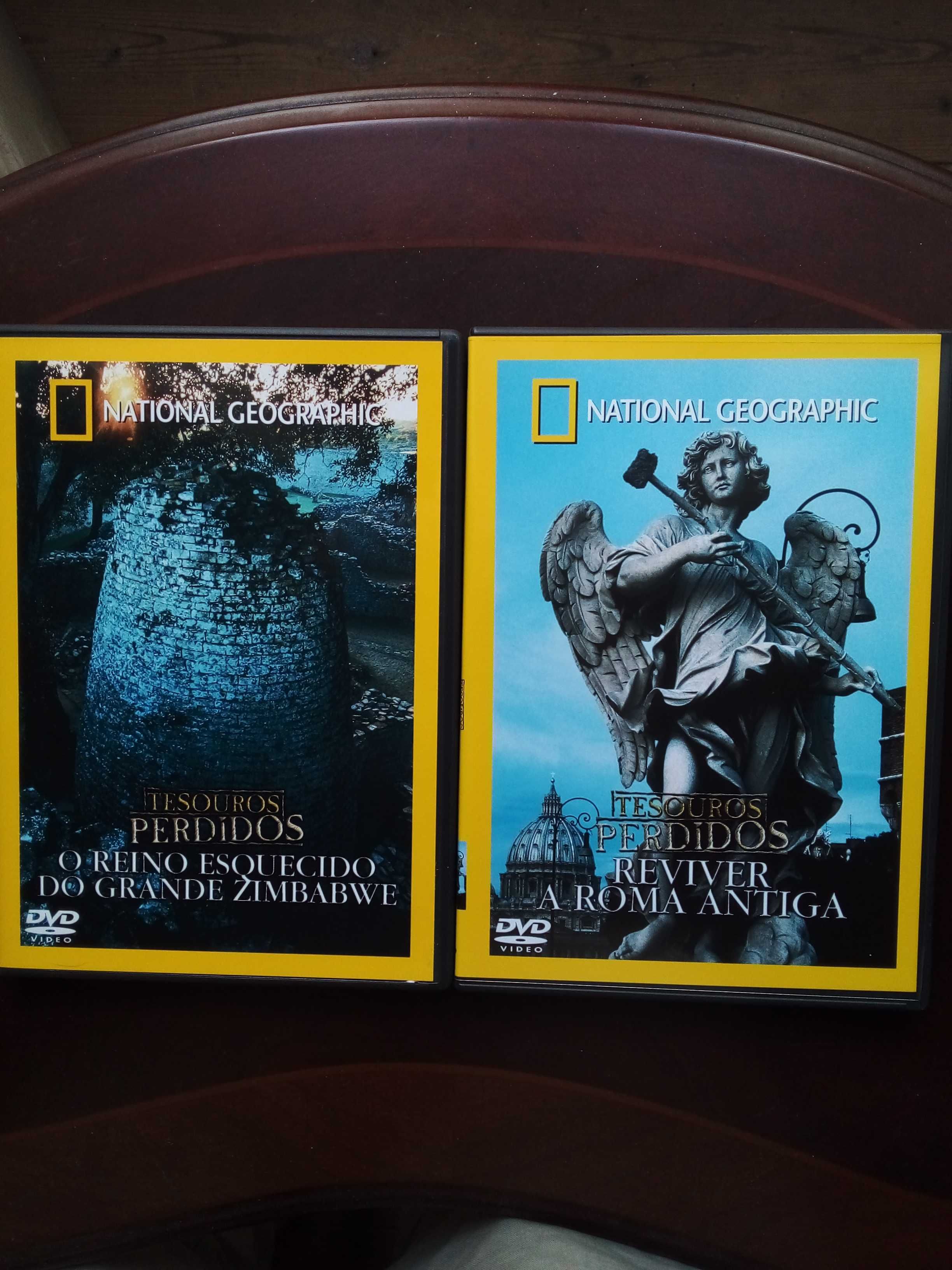 Colecção completa de 10 DVDs da National Geographic«Tesouros Perdidos»