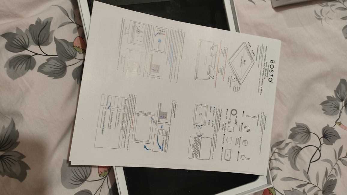 Tablet graficzny bosto 12hdk-t dotykowy