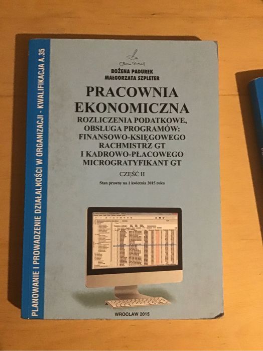 Książki od ekonomii, kwalifikacje A.35 i A.36, wyd. Bożena Padurek