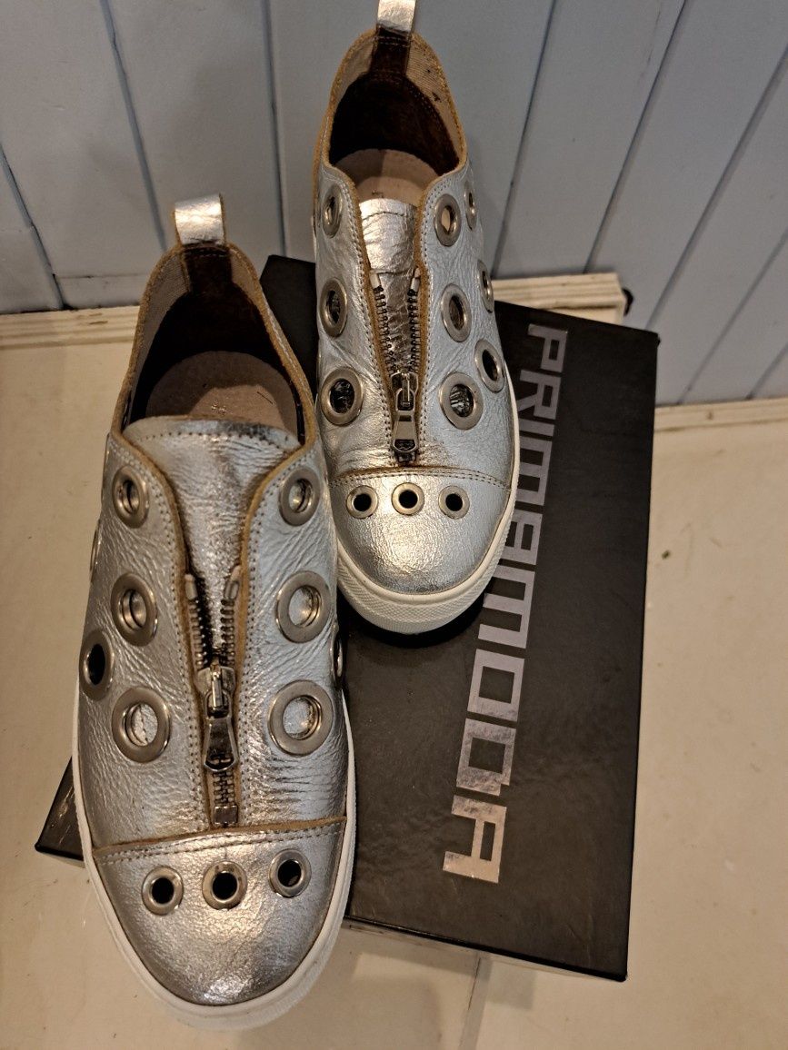 Buty Prima Moda r.36 srebrne