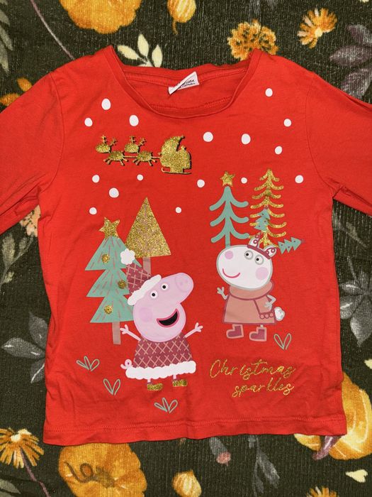 Новорічний светр та реглан кофта 3-4 рочки