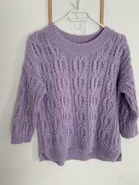 Sweter 100% bawelna H&M fiolet wakocze rozmiar XS