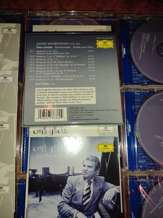 Бокс-сет фортепианных сонат Бетховена на фирменных дисках