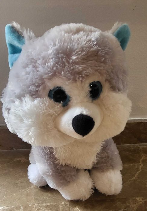 Мягкая игрушка собачка/волк, размер средний