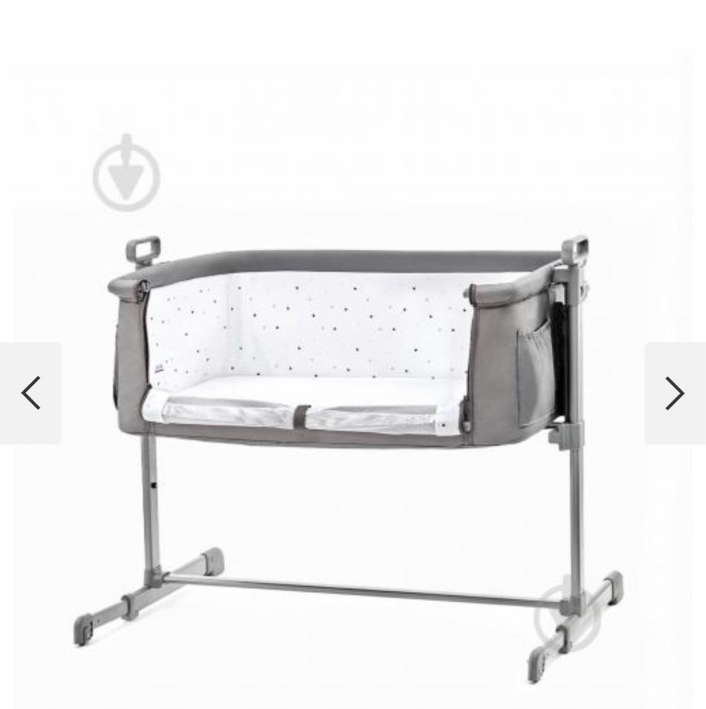 Нове дитяче ліжечко Kinderkraft “Neste”Grey Melange