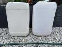 Bańka, kanister 25 l. x 4 sztuki + lejek
