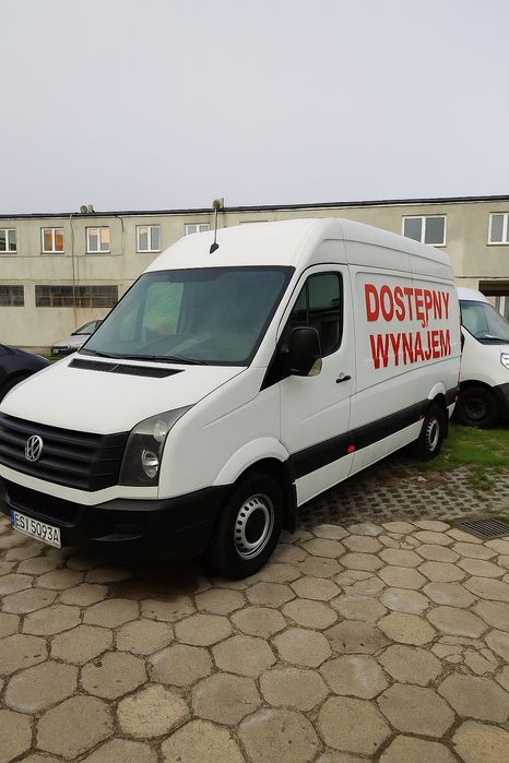 Wynajem busa, wynajem dostawczaka, bus zastępczy crafter volkswagen