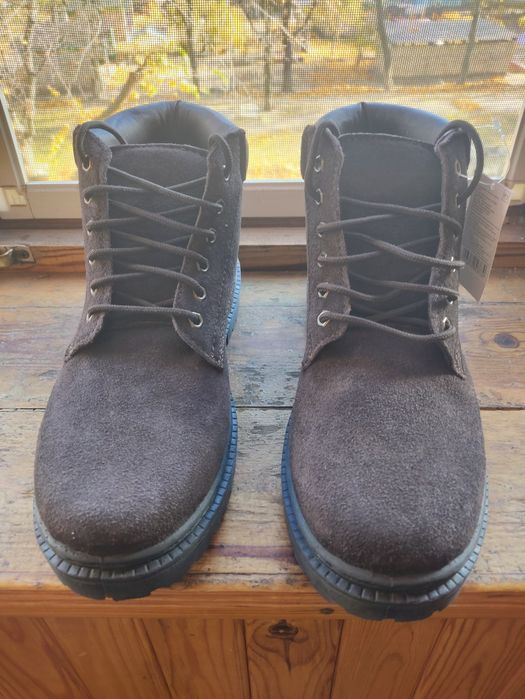 Зимние ботинки замша