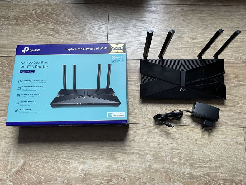 Nietuzinkowy router Tp-Link Archer AX20 wifi6 stan BDB Gwarancja