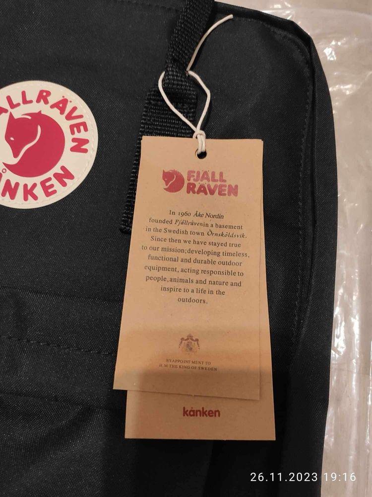 Plecak Fjallraven Kanken Black - Nowy