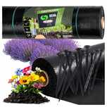 Nowa Agrowłóknina 90G 1,6x50m Czarna UV Agrotkanina Mata + Kotwy