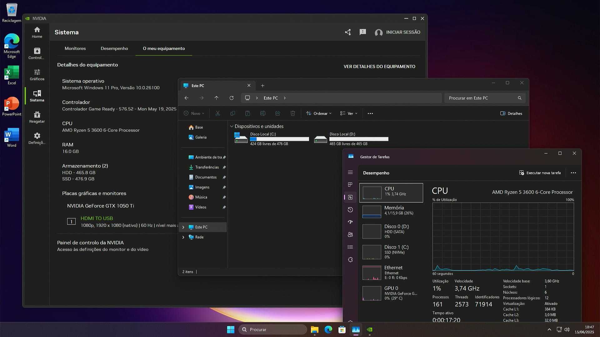 Ryzen + GTX + Nvme + HDD