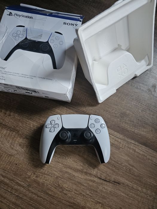 Pad kontroler ps5 playstation 5 Biały Niebieski Srebrny