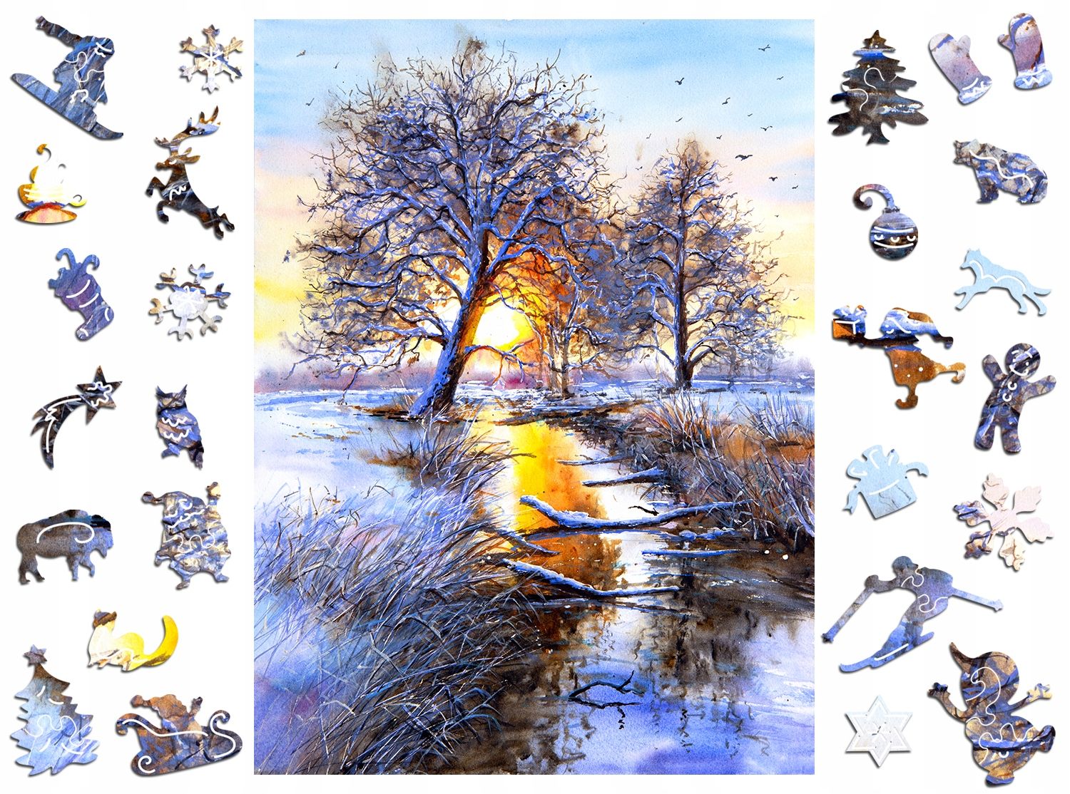 Puzzle-obraz dla dorosłych Bajka o Zimie A3