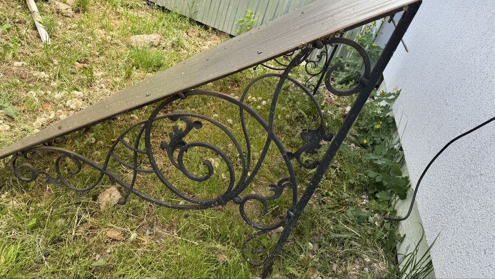 Козирьок, Дашок, Навіс над дверима кований ручна робота