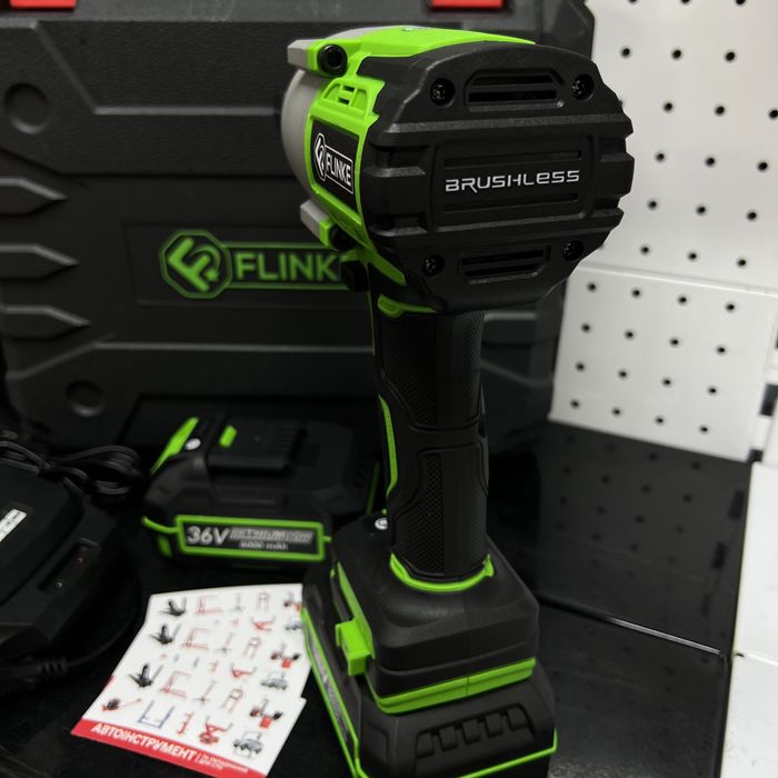 Акумуляторний безщітковий ударний гайковерт 1/2 850Nm 36В 6АFLINKE