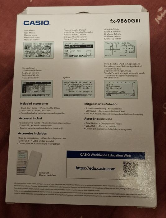 Calculadora Gráfica CASIO FX-9860GIII