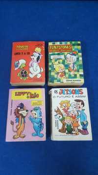 Conjunto de 4 mini livros antigos Hanna Barbera Ibis