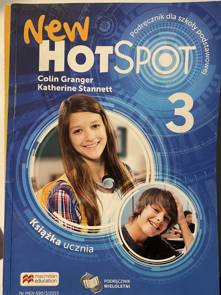 New hotspot 3 podręcznik Używany lecz nie wypełniony