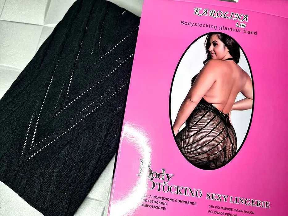 Dopasowana bielizna Bodystocking elastyczna prezent na walentynki