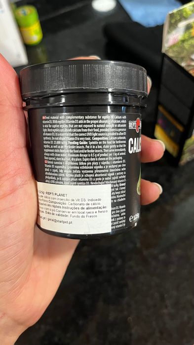 Lâmpada UBV + cálcio + d3 para réptil