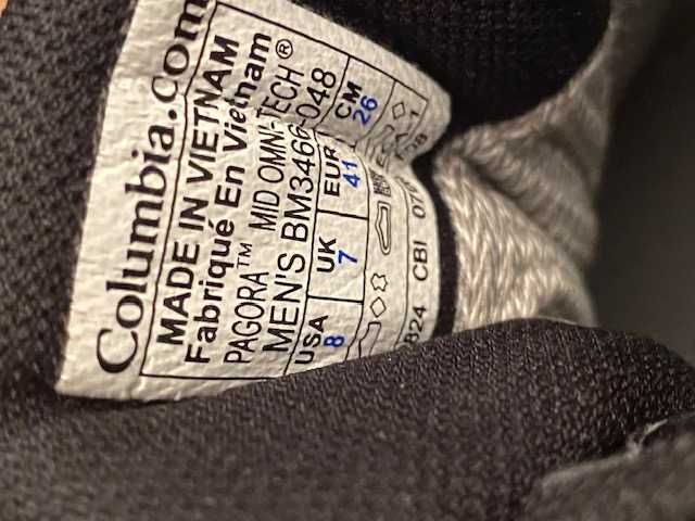 Buty męskie Columbia Pagora MID OMNI-TECH r. 41