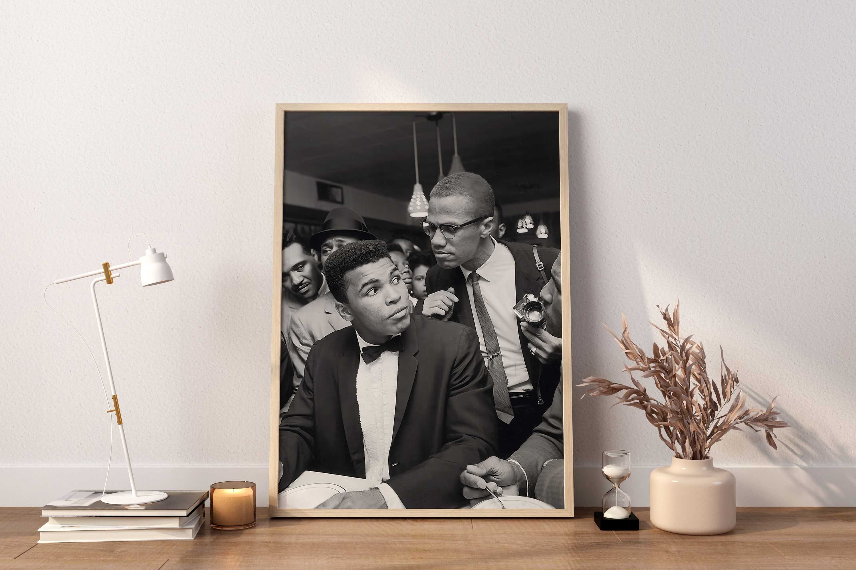 Plakat A3 Muhammad Ali i MalcolmX