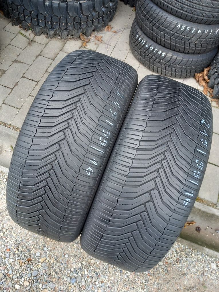 2x Opony Używane Całoroczne 215/55R16 Michelin