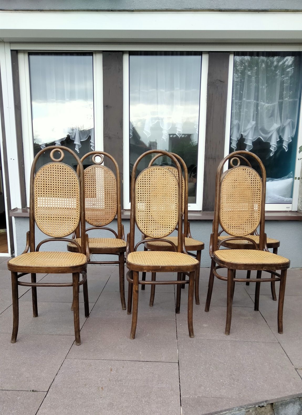 Krzesła gięte do renowacji - 6 sztuk