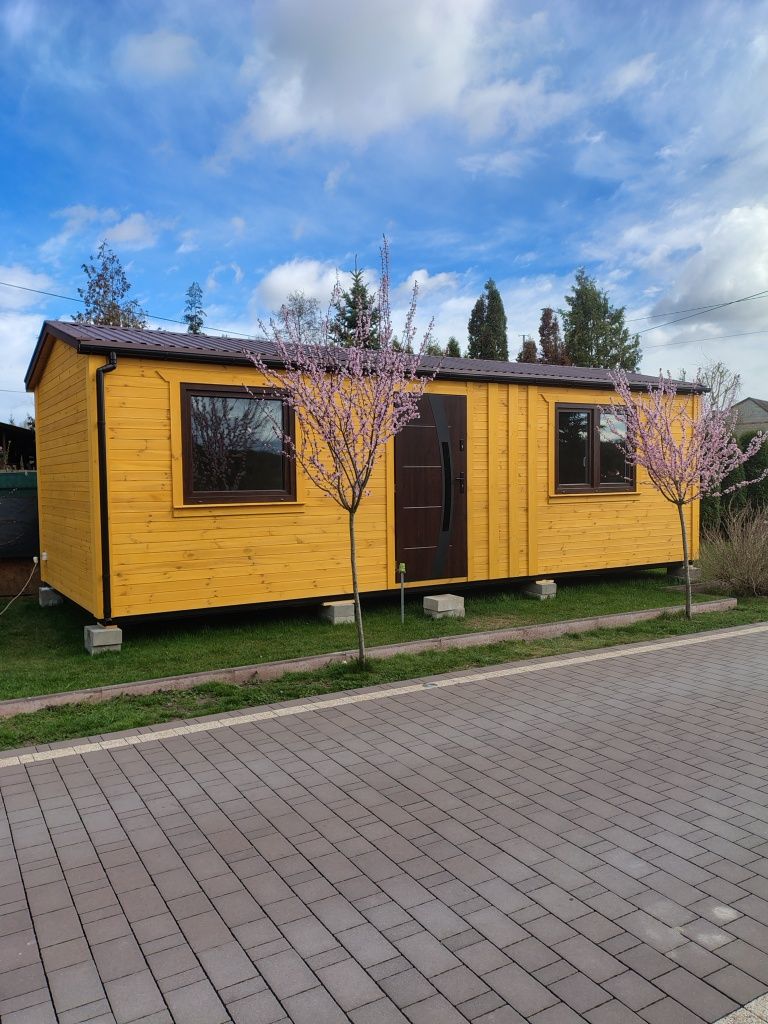 Domek drewniany letniskowy 8x3.2 Parszów Stąporków  Dziurów Końskie