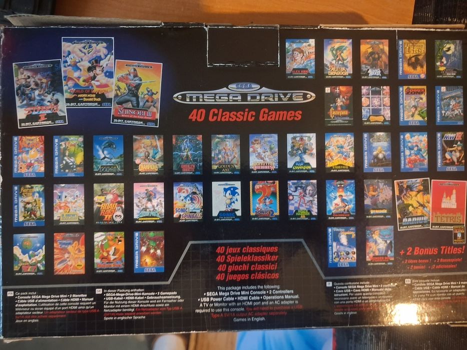 Retro Konsola Sega Mega Drive Mini Nowa 40 Gier