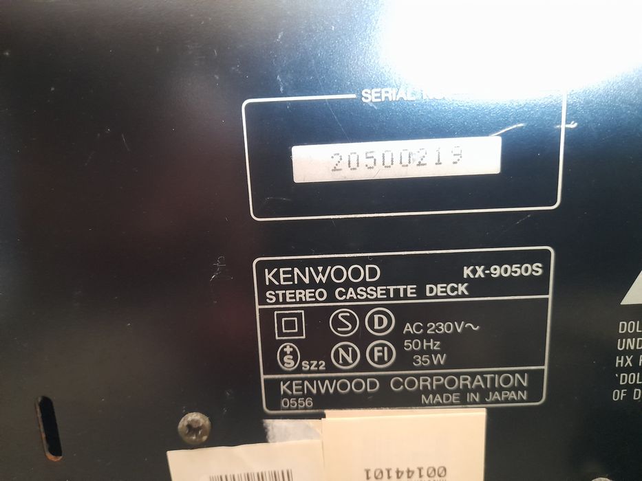 Leitor de cassete kenwood