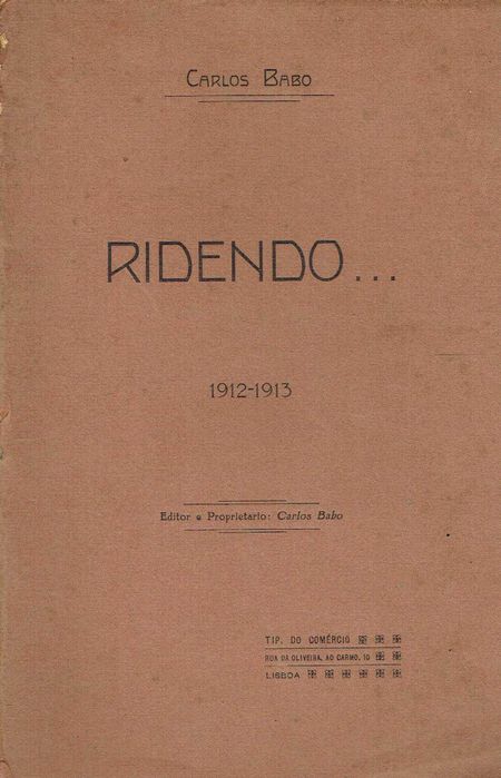 16720

Ridendo: 1912/1913  
Carlos Babo