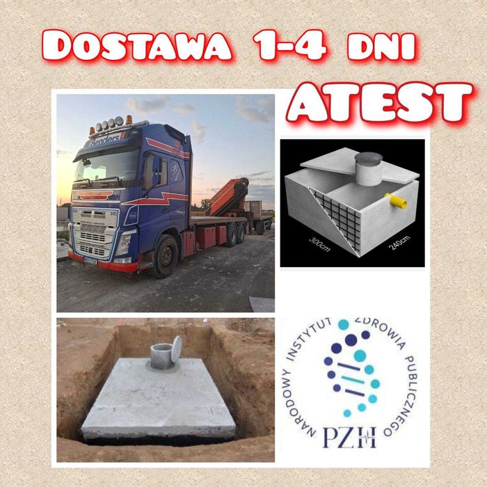 Szambo, szamba betonowe, zbiorniki na deszczówkę, gnojowicę.