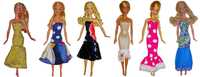 Zestaw 6 sukienek dla lalki Barbie - rękodzieło