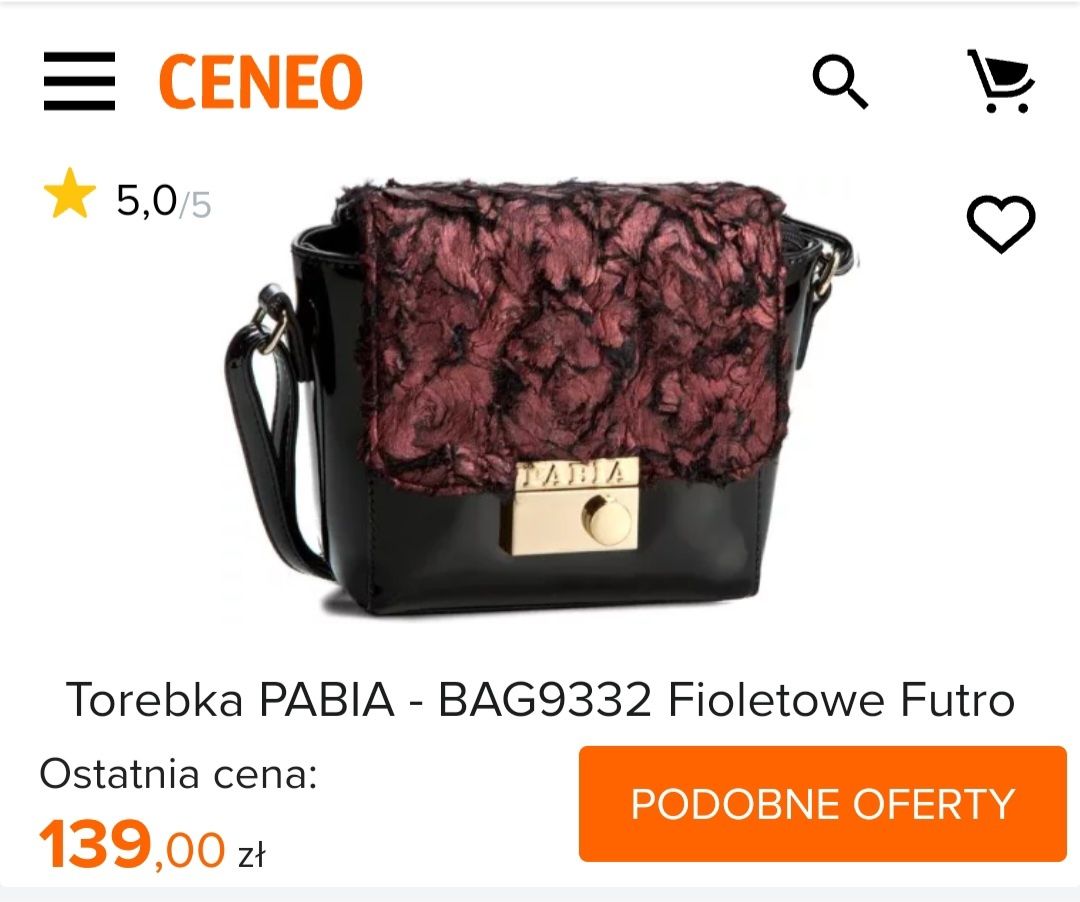 Nowa torebka damska glamor